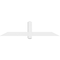 Ekena Millwork Eugene Architectural Grade PVC Gable Bracket, 60"W x 15"H x 2"D x 4"F, 6/12 Pitch GBP060X15X0204EUG00 - alternate 2